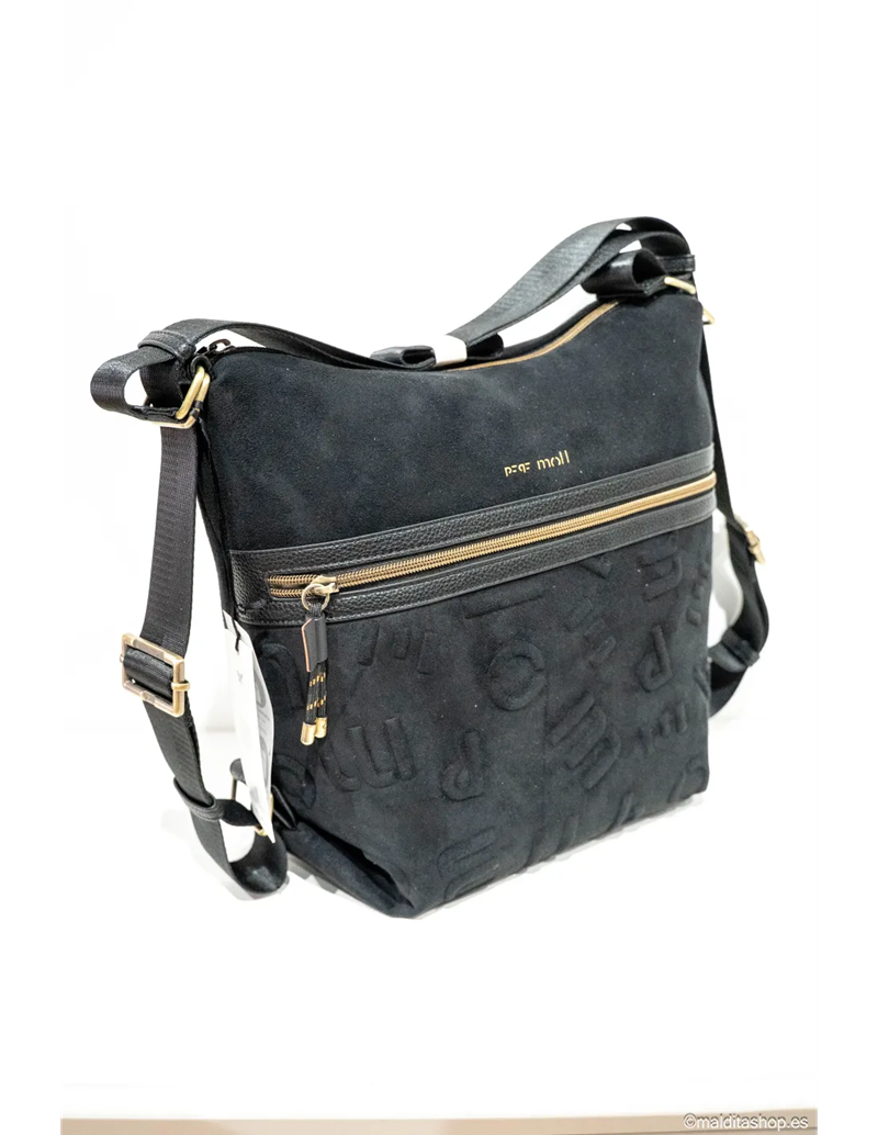 Bolso y mochila Cayetana black Pepe Moll Bolso y mochila Cayetana black Pepe Moll
